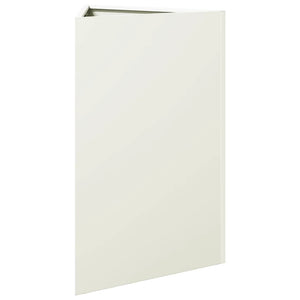 Fioriera da Giardino Bianca Triangolare 50x43x75 cm in Acciaio