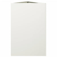 Fioriere 2 pz Bianche Triangolari 50x43x75 cm in Acciaio 851174