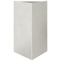 Fioriera da Giardino-Vaso da Esterno-Contenitore per Piante Triangolare 50x43x75 cm in Acciaio Inox
