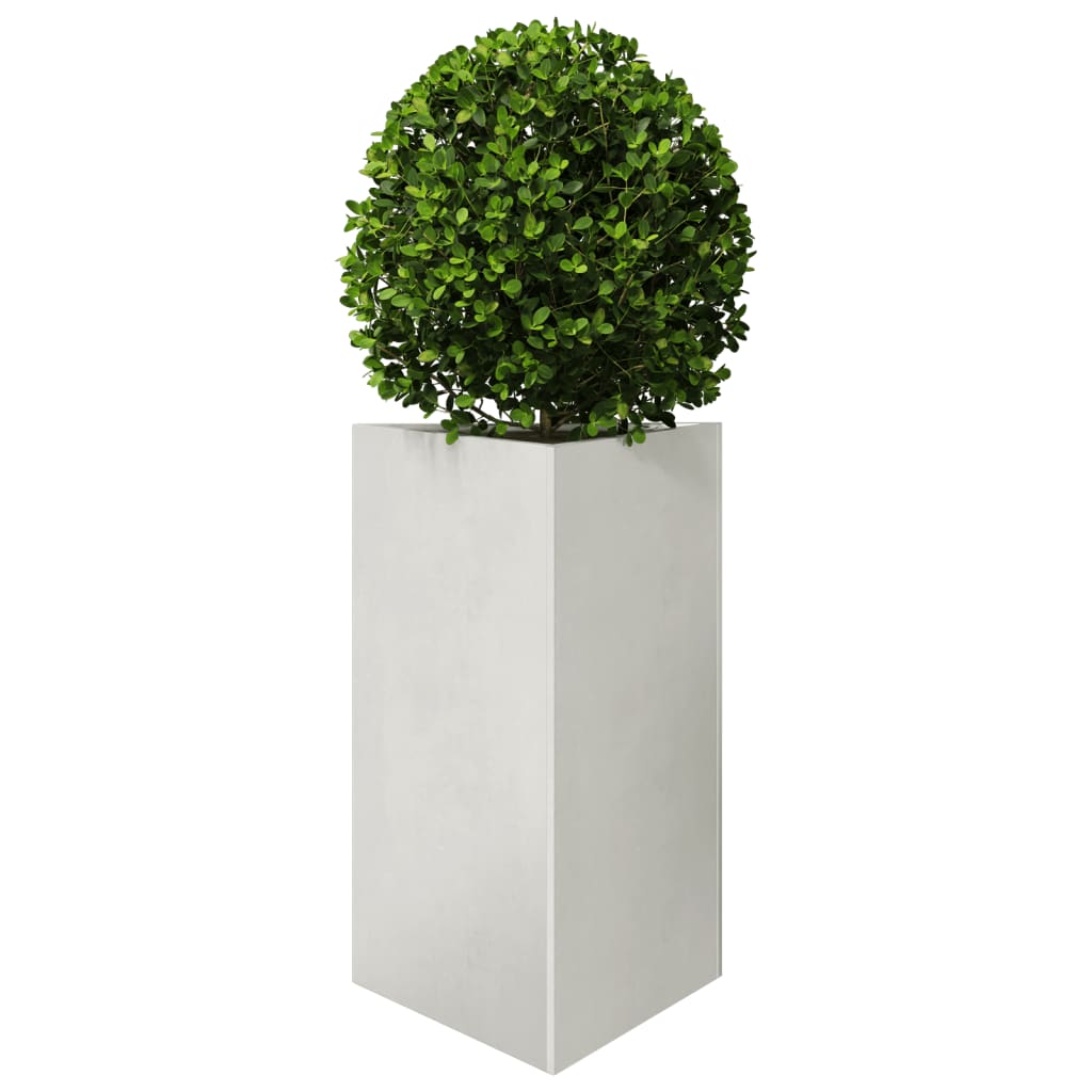 Fioriera da Giardino-Vaso da Esterno-Contenitore per Piante Triangolare 50x43x75 cm in Acciaio Inox