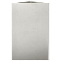 vidaXL Fioriere da Giardino 2 pz Triangolari 50x43x75 cm Acciaio Inox