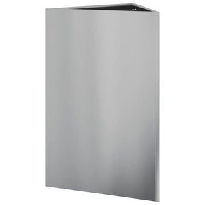 vidaXL Fioriera da Giardino Triangolare 50x43x75 cm Acciaio Zincato