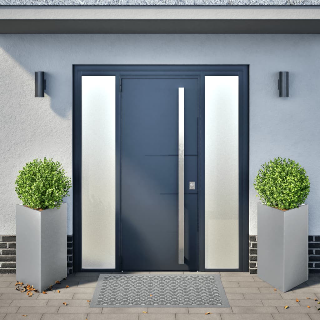 vidaXL Fioriere 2 pz Triangolari 50x43x75 cm in Acciaio Zincato