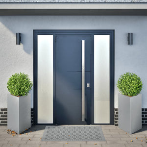 vidaXL Fioriere 2 pz Triangolari 50x43x75 cm in Acciaio Zincato