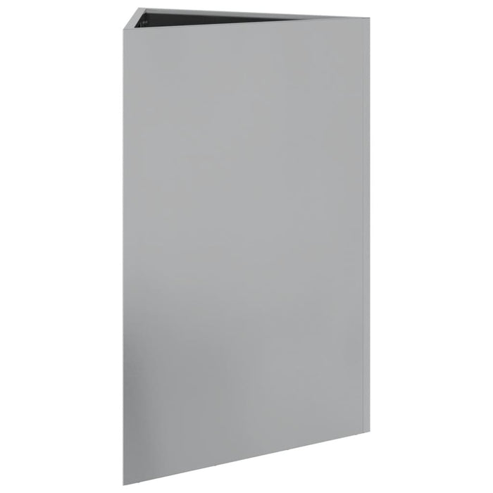 Fioriere 2 pz Triangolari 50x43x75 cm in Acciaio Zincato 851182