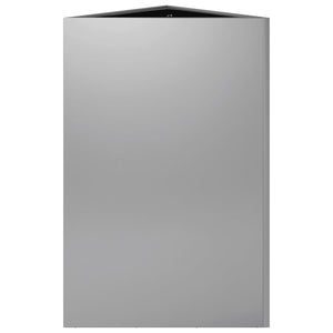 vidaXL Fioriere 2 pz Triangolari 50x43x75 cm in Acciaio Zincato