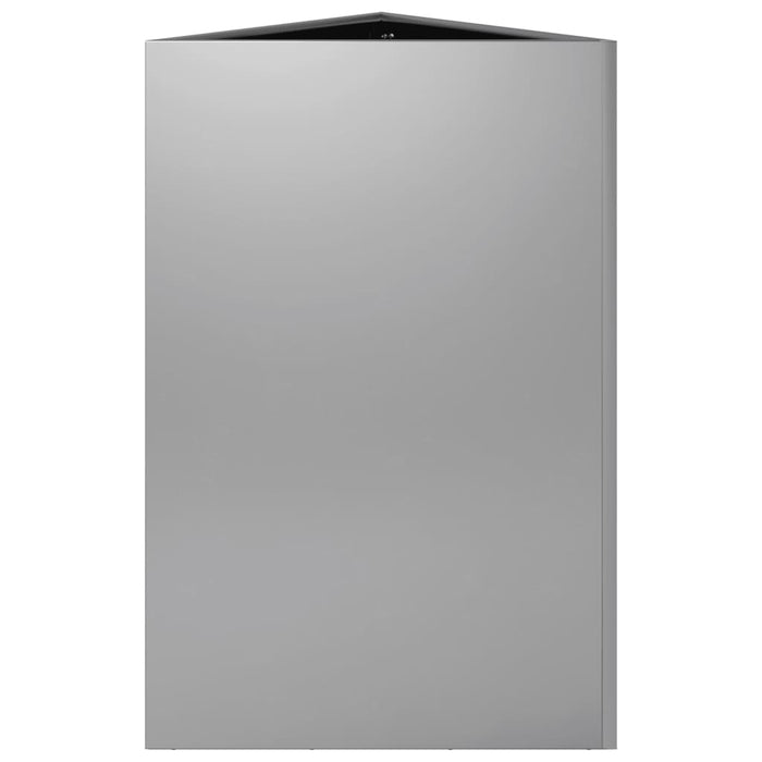 vidaXL Fioriere 2 pz Triangolari 50x43x75 cm in Acciaio Zincato