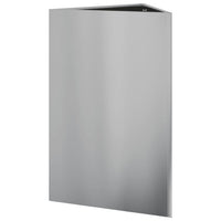 vidaXL Fioriere 2 pz Triangolari 50x43x75 cm in Acciaio Zincato