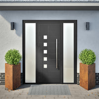 Fioriere 2 pz Triangolari 50x43x75 cm in Acciaio Corten 851184