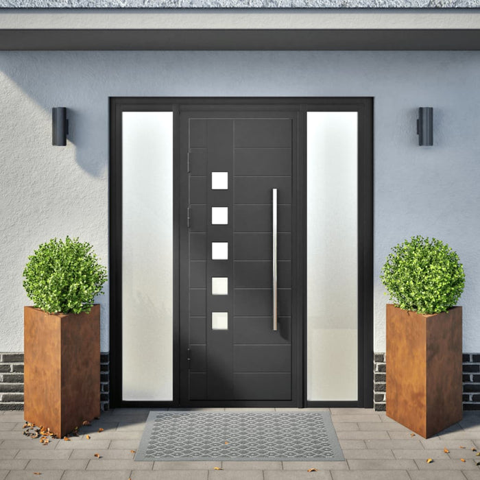 Fioriere 2 pz Triangolari 50x43x75 cm in Acciaio Corten 851184