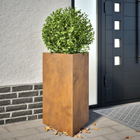 Fioriere 2 pz Triangolari 50x43x75 cm in Acciaio Corten 851184