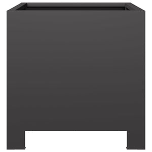 Fioriere da Giardino 2 pz Nere 30x30x30 cm in Acciaio 851186