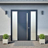 vidaXL Fioriere da Giardino 2 pz Bianche 30x30x30 cm in Acciaio