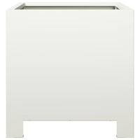 vidaXL Fioriere da Giardino 2 pz Bianche 30x30x30 cm in Acciaio