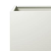 vidaXL Fioriere da Giardino 2 pz Bianche 30x30x30 cm in Acciaio