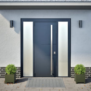 Fioriere da Giardino 2 pz Verde Oliva 30x30x30 cm in Acciaio