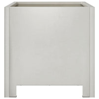 Fioriera da Giardino-Vaso da Esterno 30x30x30 cm in Acciaio Inossidabile