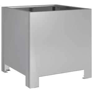 Fioriera da Giardino-Vaso da Esterno 30x30x30 cm Acciaio Zincato 253269