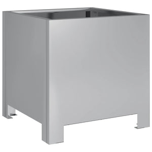 Fioriera da Giardino 30x30x30 cm Acciaio Zincato 851195