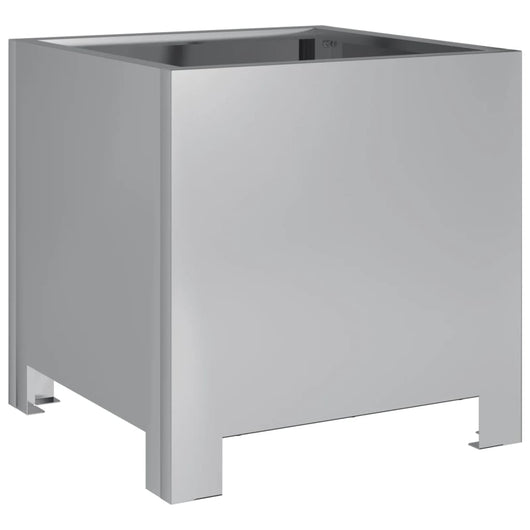 vidaXL Fioriera da Giardino 30x30x30 cm Acciaio Zincato