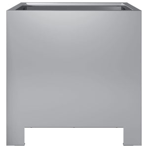 Fioriera da Giardino 30x30x30 cm Acciaio Zincato 851195