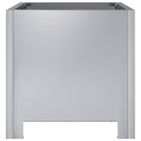 Fioriera da Giardino-Vaso da Esterno 30x30x30 cm Acciaio Zincato 253269