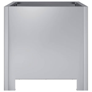 Fioriera da Giardino-Vaso da Esterno 30x30x30 cm Acciaio Zincato 253269