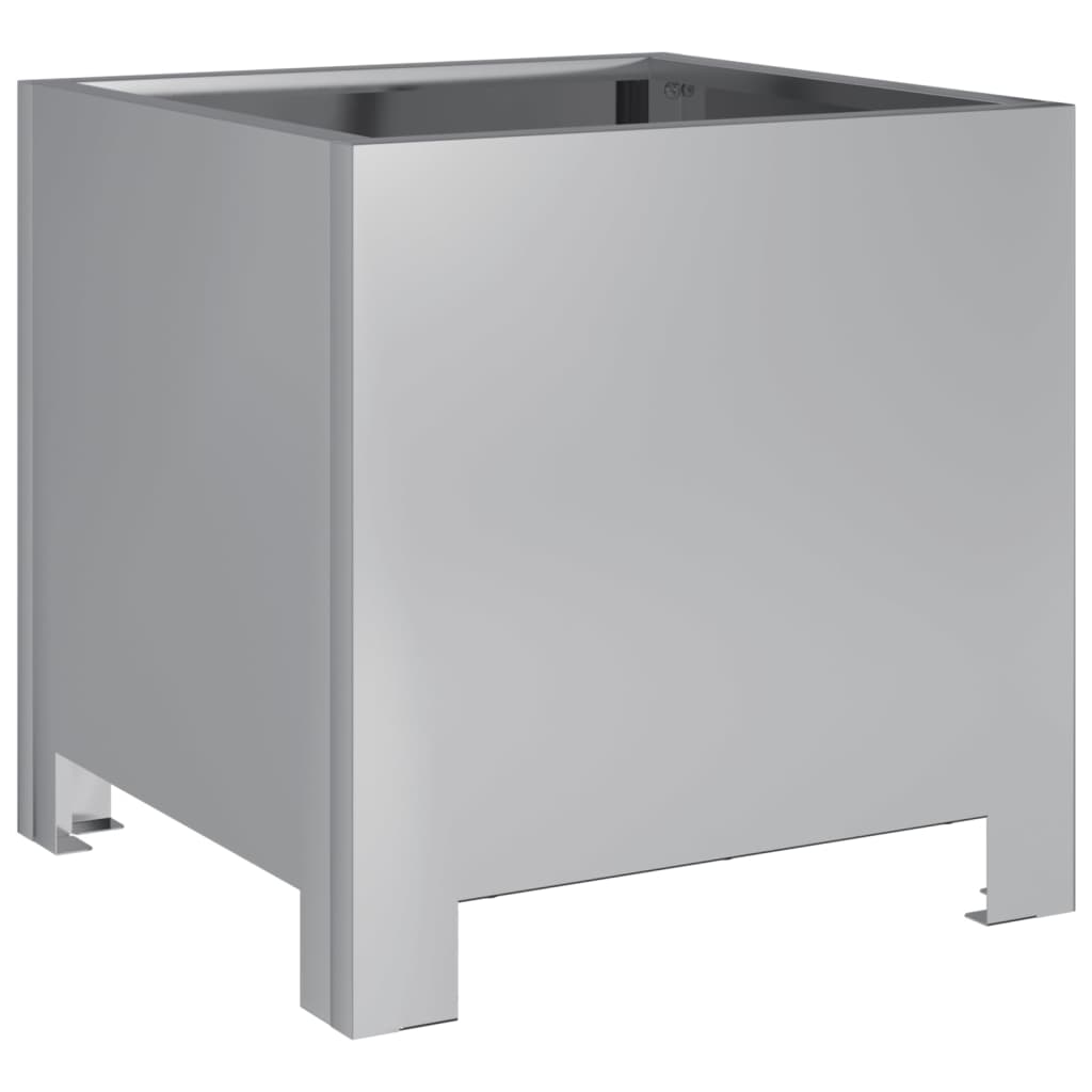 vidaXL Fioriera da Giardino 30x30x30 cm Acciaio Zincato