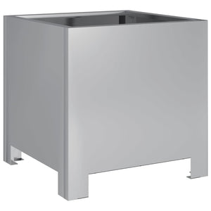 vidaXL Fioriera da Giardino 30x30x30 cm Acciaio Zincato