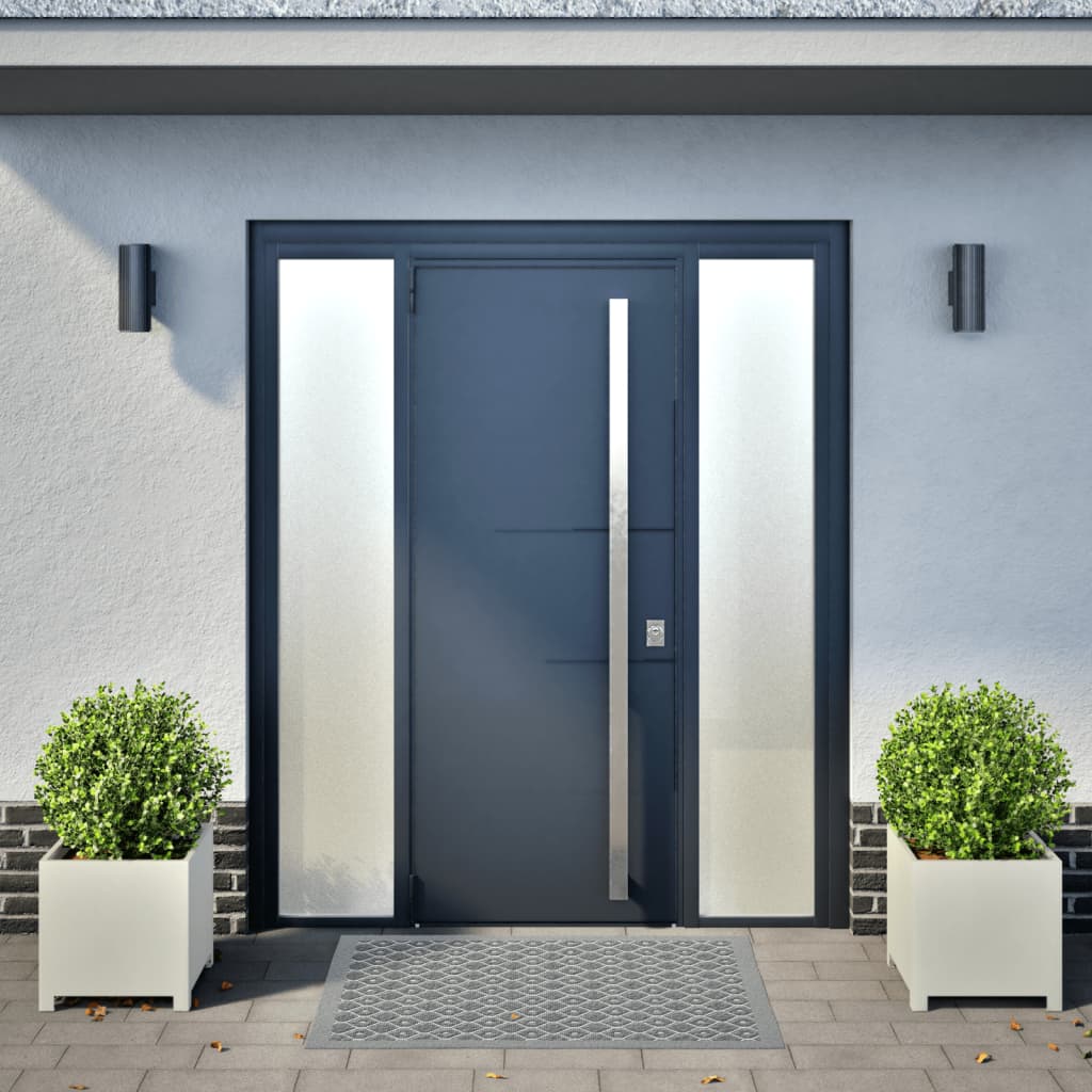 Fioriere da Giardino 2 pz Bianche 40x40x40 cm in Acciaio