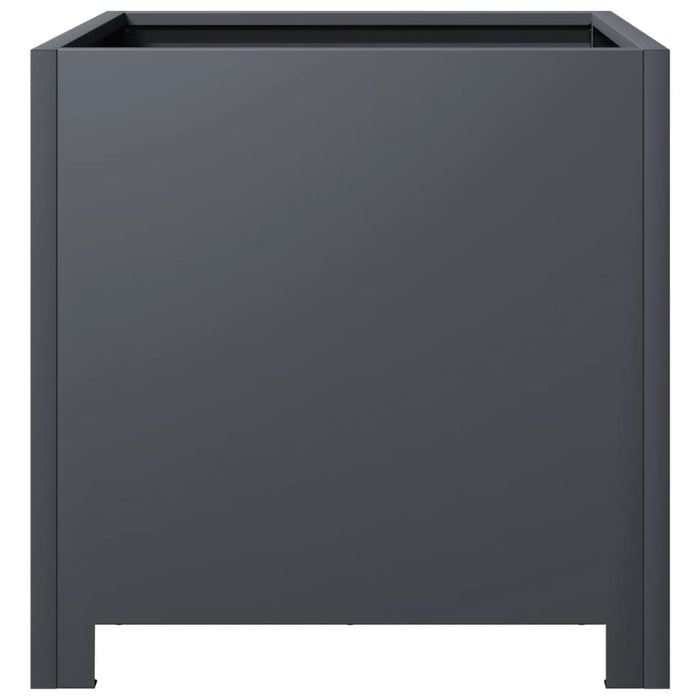 Fioriera da Giardino-Vaso da Esterno Antracite 40x40x40 cm in Acciaio 583993