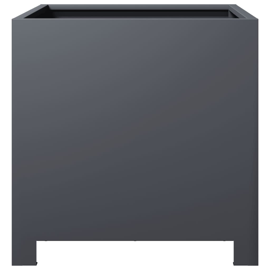vidaXL Fioriere da Giardino 2 pz Antracite 40x40x40 cm in Acciaio