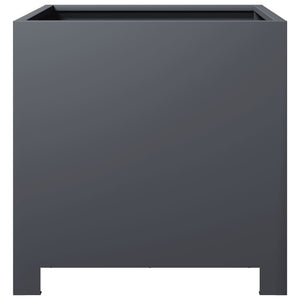 vidaXL Fioriere da Giardino 2 pz Antracite 40x40x40 cm in Acciaio