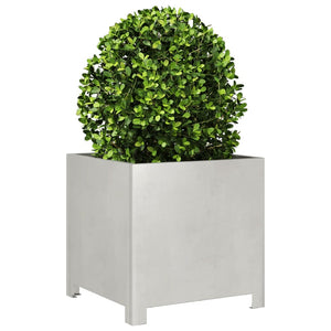 Fioriera da Giardino-Vaso da Esterno 40x40x40 cm in Acciaio Inox 985161