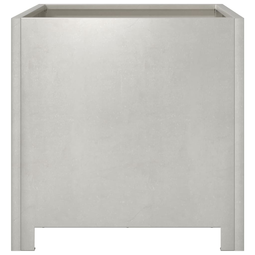 Fioriera da Giardino-Vaso da Esterno 40x40x40 cm in Acciaio Inox 985161