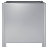 Fioriera da Giardino-Vaso da Esterno 40x40x40 cm in Acciaio Zincato 667470