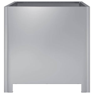 Fioriera da Giardino-Vaso da Esterno 40x40x40 cm in Acciaio Zincato 667470