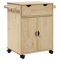 Carrello da Cucina OTTA 71x45x80 cm in Legno Massello di Pino 4013464