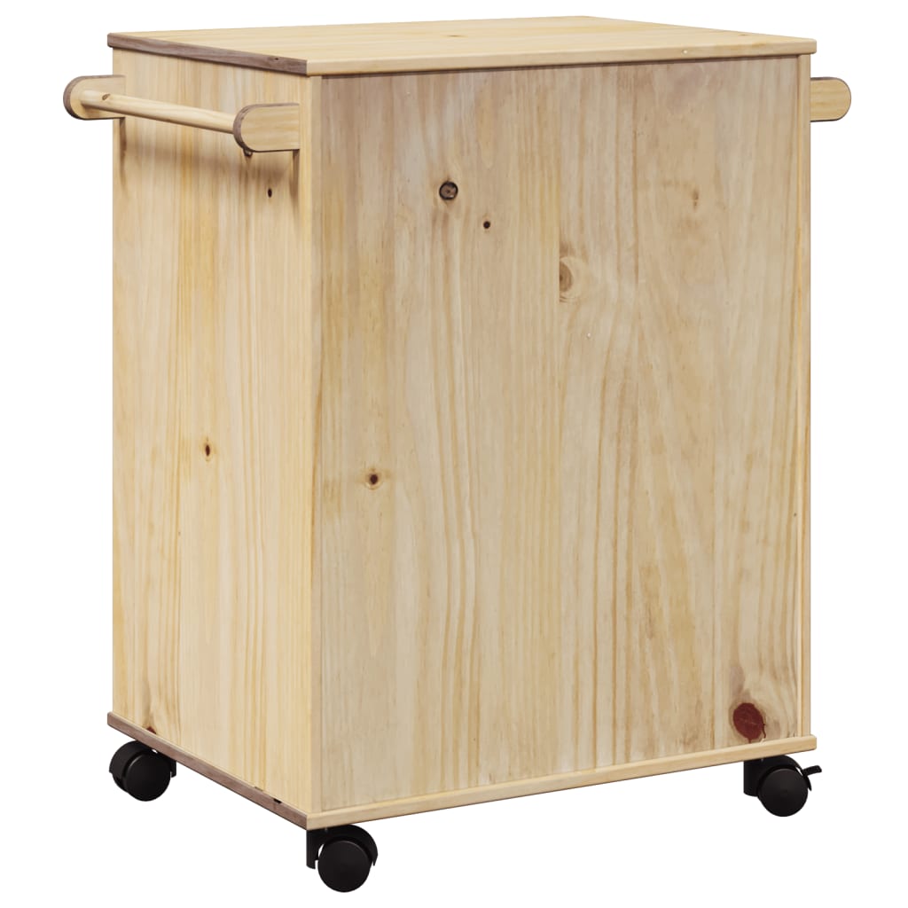 Carrello da Cucina OTTA 71x45x80 cm in Legno Massello di Pino 4013464
