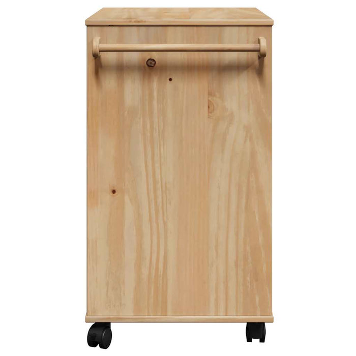 Carrello da Cucina-Scaffale per Cucina OTTA 59x45x80 cm in Legno Massello di Pino