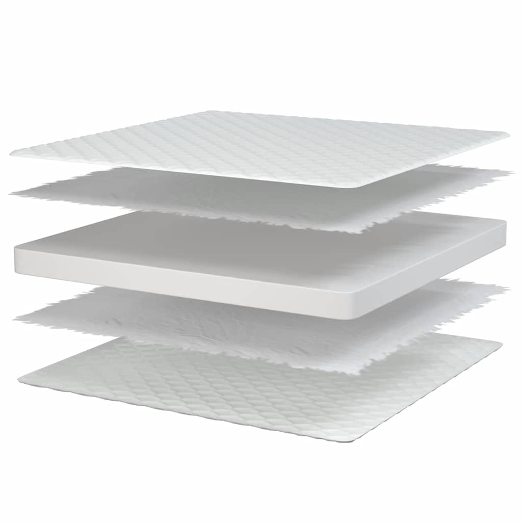 Materasso Viscoelastico Bianco 200x200x17 cm
