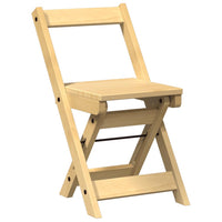 Sedie da Pranzo Pieghevoli 4 pz Corona Cera in Legno di Pino 4013434