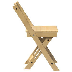 Sedie da Pranzo Pieghevoli 4 pz Corona Cera in Legno di Pino 4013434