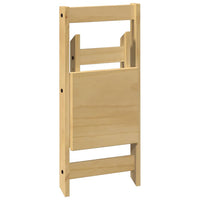 Sedie da Pranzo Pieghevoli 4 pz Corona Cera in Legno di Pino 4013434