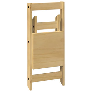 Sedie da Pranzo Pieghevoli 4 pz Corona Cera in Legno di Pino 4013434