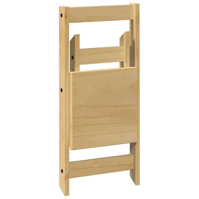 Sedie da Pranzo Pieghevoli 4 pz Corona Cera in Legno di Pino 4013434