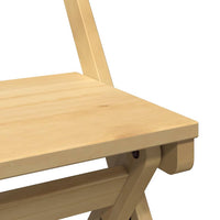 Sedie da Pranzo Pieghevoli 4 pz Corona Cera in Legno di Pino 4013434