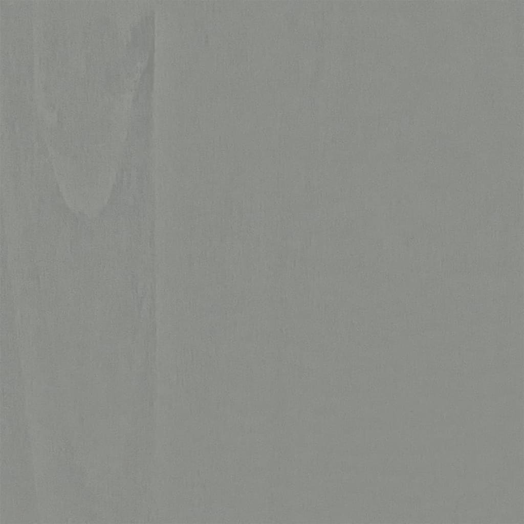 Tavolo da Pranzo Corona Grigio in Legno Massello di Pino