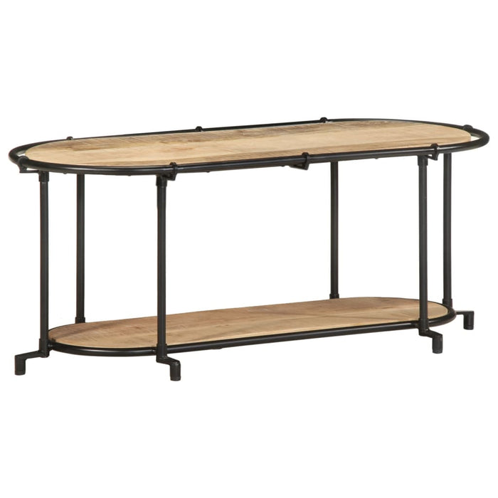 Mobile Porta TV-Mobile per TV-Credenza TV 100x42x40 cm in Massello di Mango Grezzo