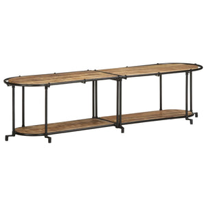 Mobile Porta TV-Mobile per TV-Credenza TV 160x42x40 cm in Massello di Mango Grezzo